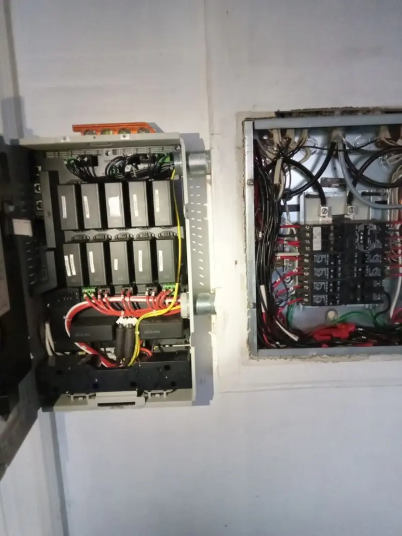 Electrical panel upgrade completed for Security Camera Wiring in Robbinsville